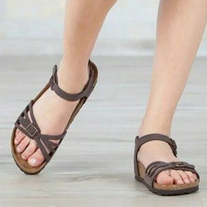 New Birkenstock Bali Brushed Habana Sandals